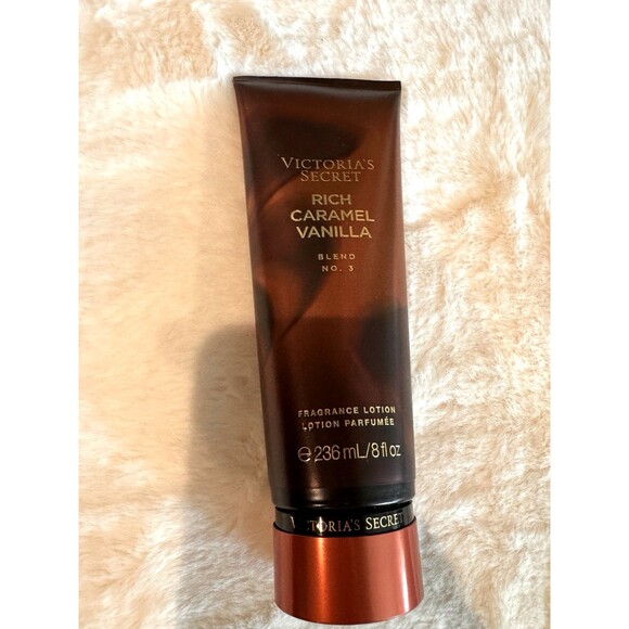 VICTORIA'S SECRET Rich Caramel Vanilla FRAGRANCE BODY LOTION Full Size 8 oz NEW - Picture 1 of 2